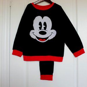 COPY - COPY - Black and Red Mickey mouse fleece sweatshirt and matching set